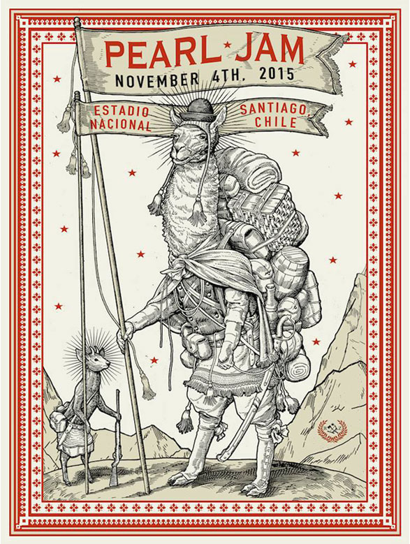 Pearl Jam Artist Concert Poster Print - RAVI ZUPA