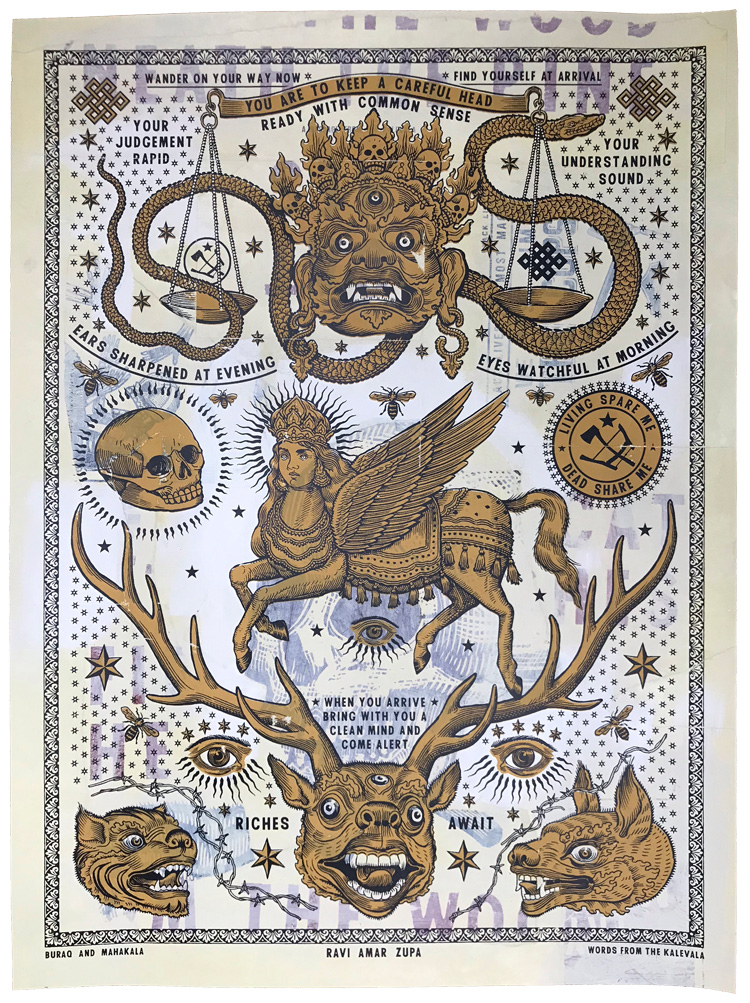 Baraq and Mahakala Variant 3 | Ravi Zupa