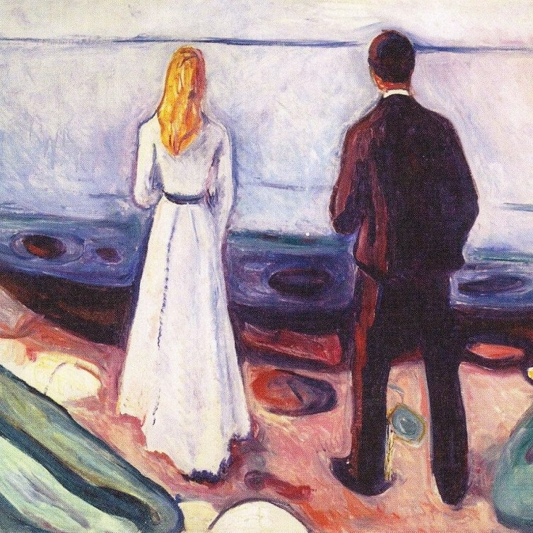 Two Human Beings (The Lonely Ones) by Edvard Munch