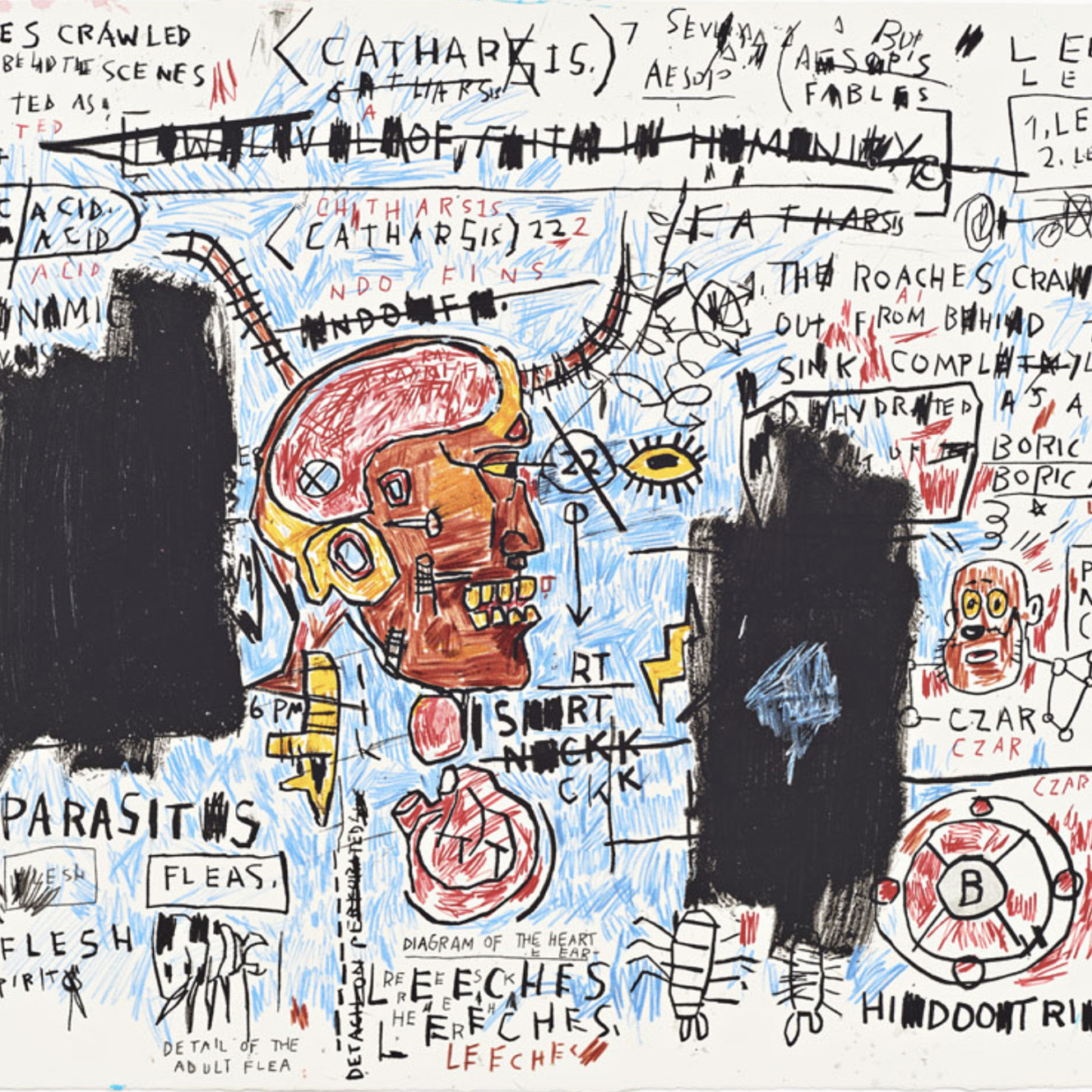Leeches by Basquiat